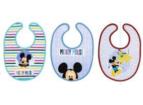 Interbaby Disney Σαλιάρα Σετ 3 Τεμ Πλαστικοποιημένη MK-RIZO-VL20