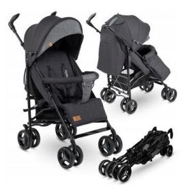 Lionelo Irma Βρεφικό Καρότσι Μπαστούνι Black Dark gray 5902581655677