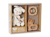 Eli Neli Montessori Rabbit Baby Set 3in1 Βρεφικό Σετ Δώρου