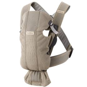 BabyBjorn Μάρσιπος Mini 3D Mesh Grey Beige