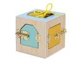 Eli Neli Montessori Lock Box Κύβος Δραστηριοτήτων Με Κλειδαριές