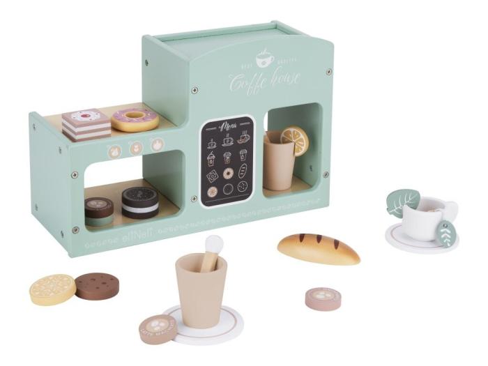 Eli Neli Montessori Coffee Shop Set Ξύλινη Παιδική Καφετέρια