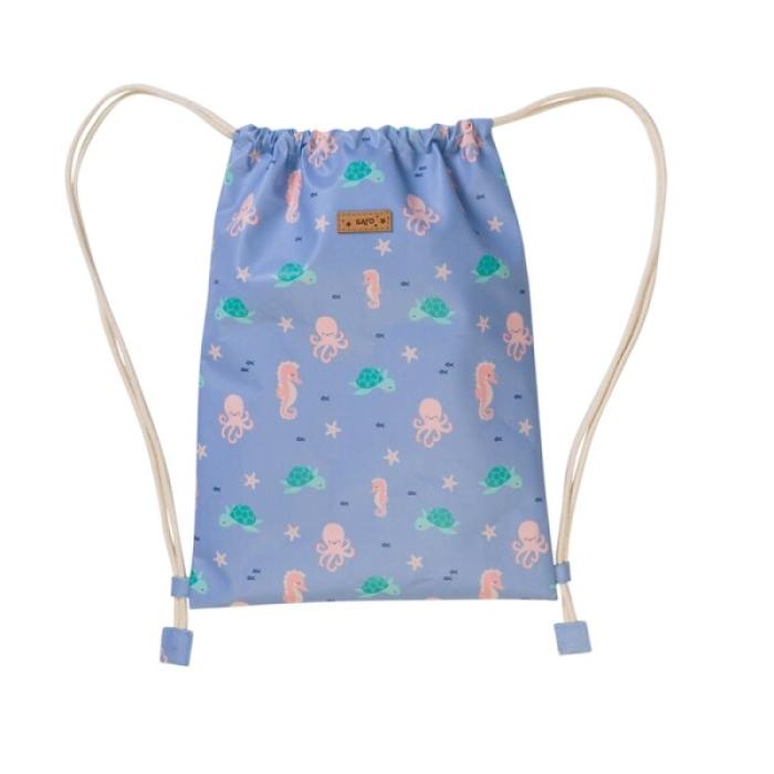 Αδιάβροχο Backpack Πουγκί Saro Sea Friends 39x29εκ.