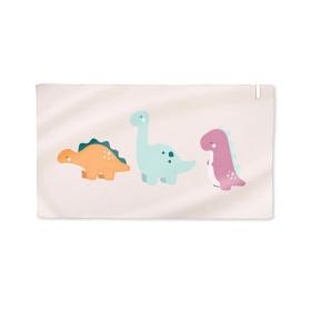 Πετσέτα Παραλίας Microfiber Happy Dinos 90x160εκ.