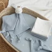 Πανάκι Παρηγοριάς Blue Grey Bunny 100% Cotton