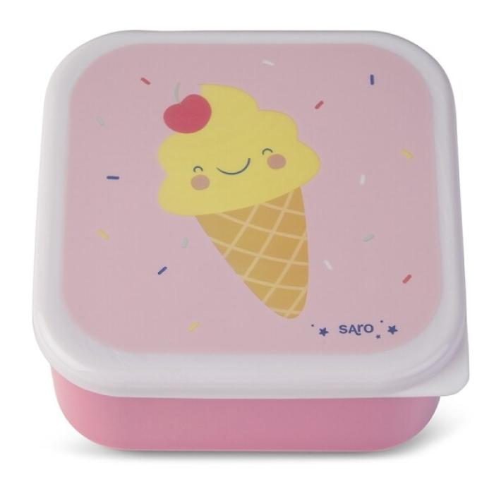 Δοχείο Φαγητού Saro Ice creams (Σετ 3τμχ)