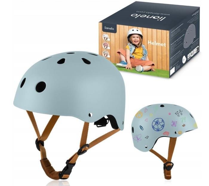 Lionelo &#8220;Helmet&#8221; Παιδικό Κράνος Ποδηλασίας 50-56cm Blue Sky