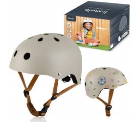 Lionelo &amp;#8220;Helmet&amp;#8221; Παιδικό Κράνος Ποδηλασίας 50-56cm Beige Sand