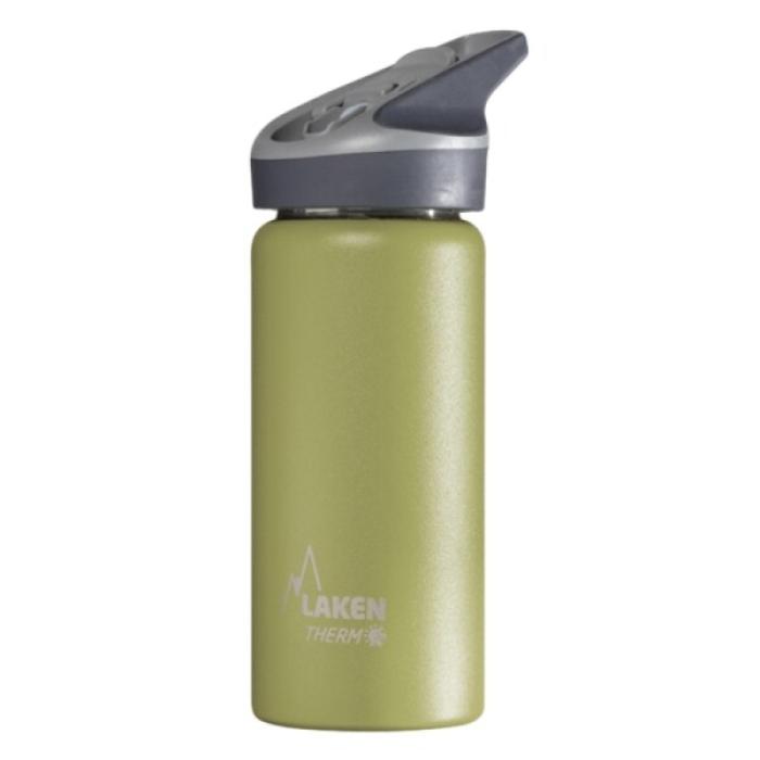 Θερμός 500ml Λαδί με Πώμα Jannu
