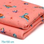 Πετσέτα Παραλίας Microfiber Tortuga Ροζ 75x150εκ.