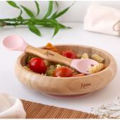 Σετ Φαγητού Bamboo | Ροζ