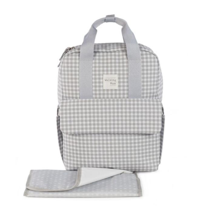 Τσάντα Αλλαξιέρα Backpack I Love Vichy Grey