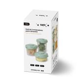 Δοχεία Τροφίμων Saro Mint (Σετ 3τμχ)