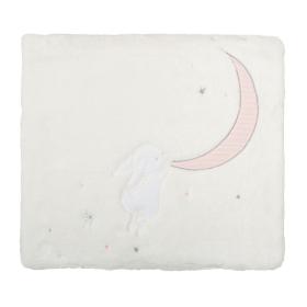 Κουβέρτα Κούνιας Bunny Microline Ροζ 110x140εκ.