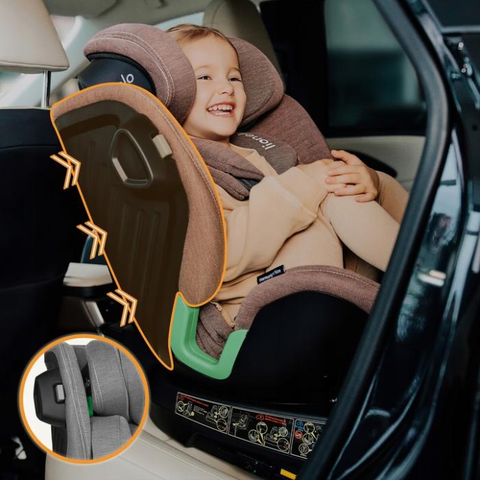 Lionelo Harmony i-Size κάθισμα αυτοκινήτου 40-150 cm isofix Green Olive Leather