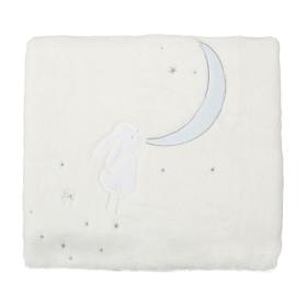 Κουβέρτα Κούνιας Bunny Microline Σιέλ 110x140εκ.