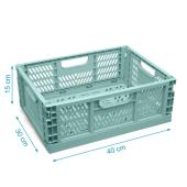 Πτυσσόμενο κουτί αποθήκευσης Μέντα 40x30x15εκ.