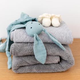 Πανάκι Παρηγοριάς Bemini Turquoise Bunny 100%Cotton