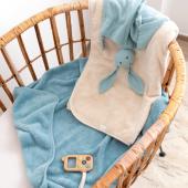 Πανάκι Παρηγοριάς Bemini Turquoise Bunny 100%Cotton