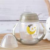 Ποτηράκι Εκπαιδευτικό 270ML Grey Moon 1ο Βήμα 6+Μ