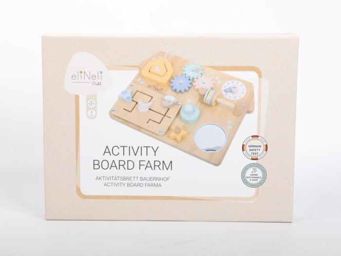 Eli Neli Montessori Farm Activity Board Ξύλινος Πίνακας Δραστηριοτήτων