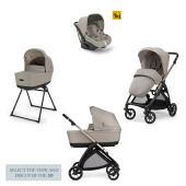 Inglesina Electa Quattro με Darwin Infant Battery Beige Chassis Iridio Black - pigibebe.gr