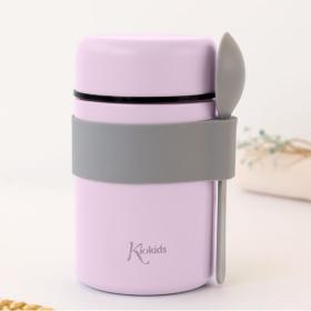 Βρεφικό Θερμός Φαγητού με Κουταλάκι Λιλά 500ml.