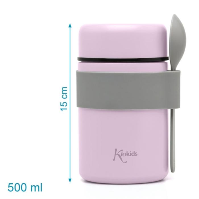 Βρεφικό Θερμός Φαγητού με Κουταλάκι Λιλά 500ml.