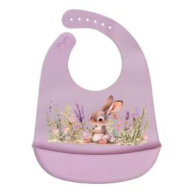 Σαλιάρα Σιλικόνης Lavender  Bunny