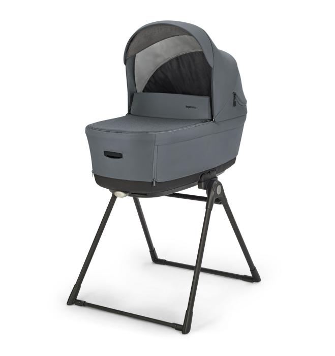 Inglesina Electa Quattro με Darwin Infant Recline Union Grey Chassis Silver Black