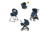 Inglesina Electa Quattro με Darwin Infant Hudson Blue Chassis Silver Black