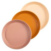 Σετ από 3 βιοδιασπώμενα ρηχά πιάτα Orange