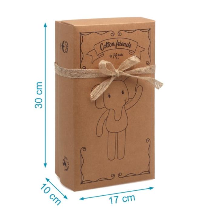 Πανάκι Παρηγοριάς Cotton Friends Αρκουδάκι 25cm. Γκρι