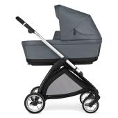 Inglesina Electa Quattro με Darwin Infant Union Grey Chassis Silver Black