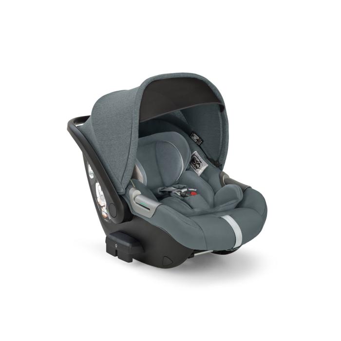 Inglesina Electa Quattro με Darwin Infant Recline Union Grey Chassis Silver Black