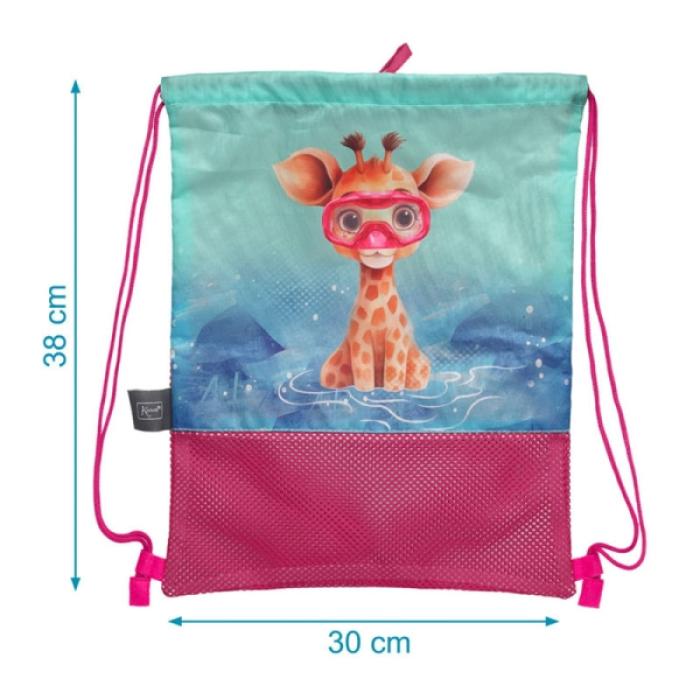 Αδιάβροχη Τσάντα Παραλίας Safari Fun Fuchsia 5L.
