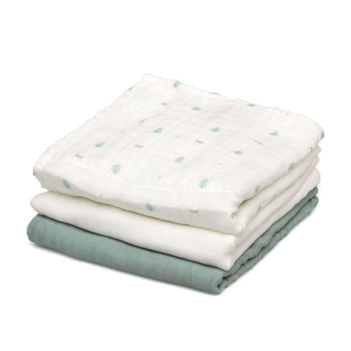 Μουσελίνα Bamboo Petit Mint 70x70εκ. Σετ 3τμχ.