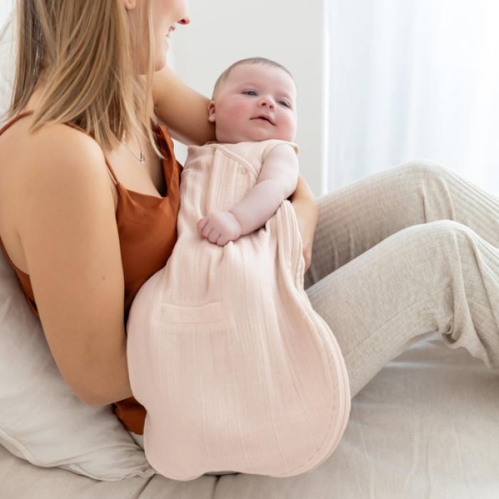 Bemini Magic Bag®0.5Tog Pink Swaddle 1-4M.