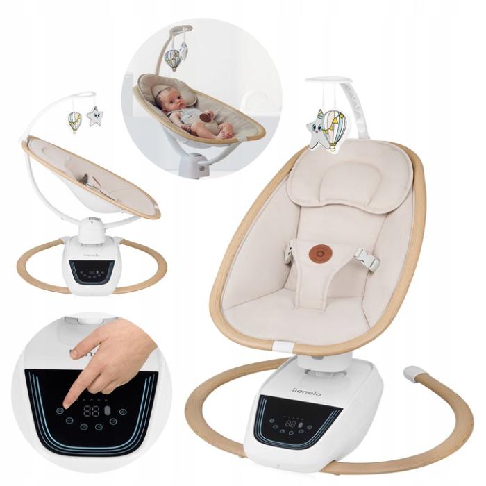 Lionelo Olivia Διαδραστικό Ηλεκτρικό Ρηλάξ 180° Beige Natural
