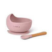 Σετ Φαγητού Eco Friendly Nordic Wave Baby Pink 4+Μ