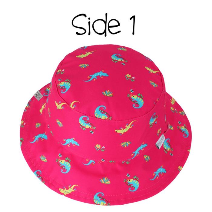 Καπέλο Διπλής Όψης UPF 50 Pink Chameleon/Tropical - MEDIUM 2-4 yrs