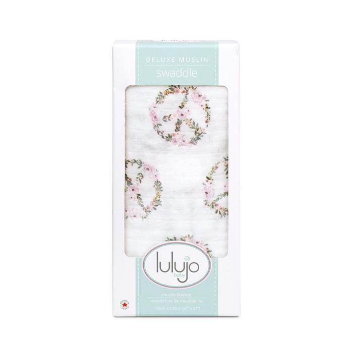 Lulujo Μουσελίνα Bamboo – Peace Swaddling Blanket
