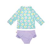 Zoocchini Σετ UV Μαγιώ και Μπλούζα Daisy - 6-12m