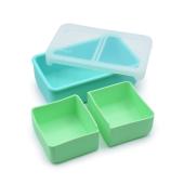 Melii – Bento Σιλικόνης 2 Θέσεων 700ml Blue/Mint