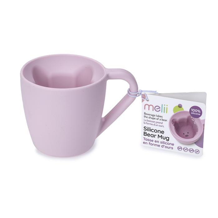 Melli – Κούπα Αρκουδάκι Σιλικόνης 145ml - Pink