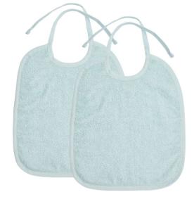 Meyco Σετ 2 Βαμβακερές Σαλιάρες Light Blue