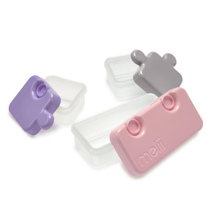 Melli – Φαγητοδοχείο Puzzle - Purple-Grey-Pink