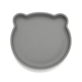 Petit Monkey – Πιάτο Σιλικόνης Bear - Pewter Green