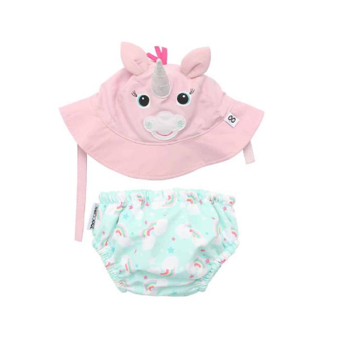 Zoocchini Σετ Μαγιό και Καπέλο UPF50+ Zoocchini Unicorn