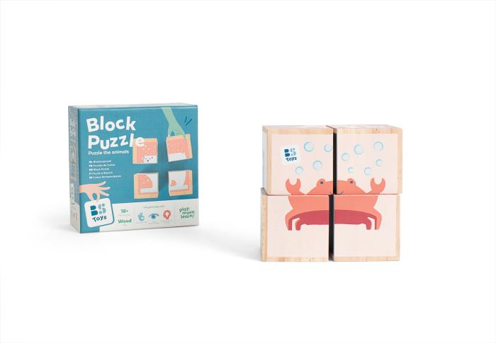 BS Toys – Παιχνίδι Puzzle Ξύλινων Κύβων